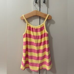 Zara Printed Terry Cloth Jumpsuit